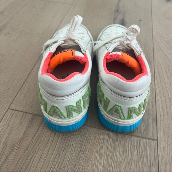 RARE Chanel Neon Sneakers - Blue Pink Yellow 37 with box - Picture 11 of 11